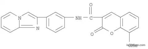 Molecular Structure of 1100353-03-4 (2H-1-Benzopyran-3-carboxamide, N-(3-imidazo[1,2-a]pyridin-2-ylphenyl)-8-methoxy-2-oxo-)